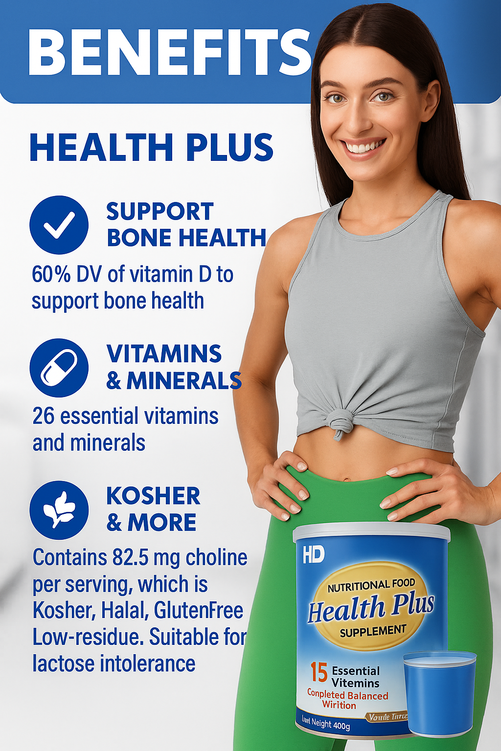 Healthplus Food Supplement 15 Essentials Vitamins